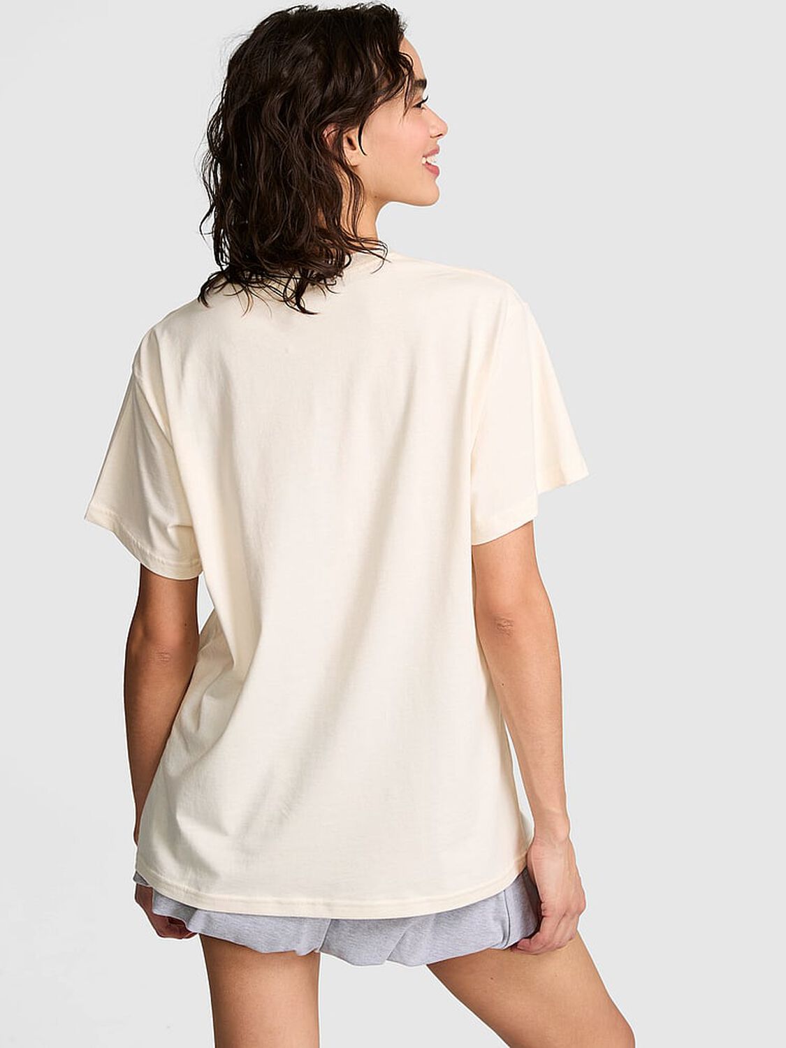 vs Pink Campus Cotton&trade; Tee Winter White 2 of 3 