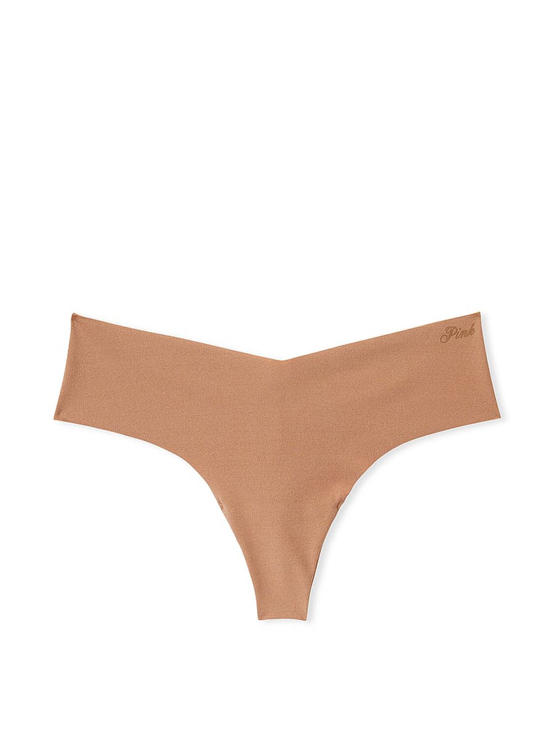 vs Pink No-Show Thong Panty Toffee 3 of 3 