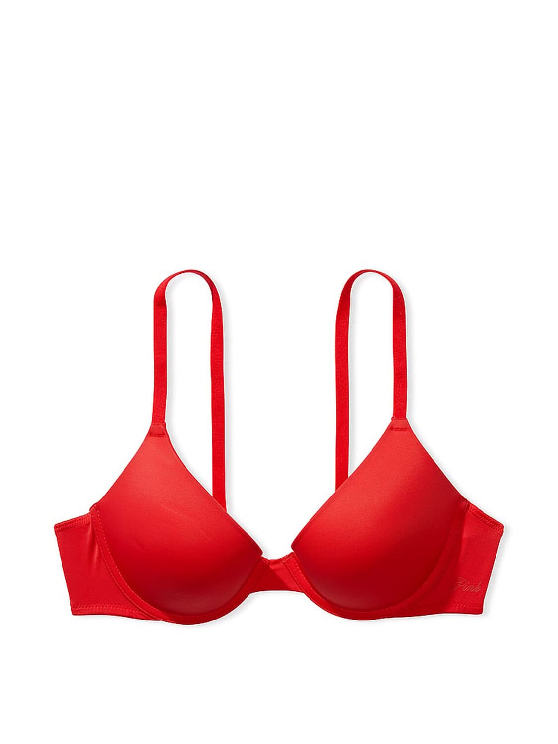 vs Pink Wear Everywhere Wear Everywhere Push-Up Bra Red Pepper 3 of 3 