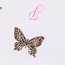No-Show Thong Panty, White Butterfly Print, swatch