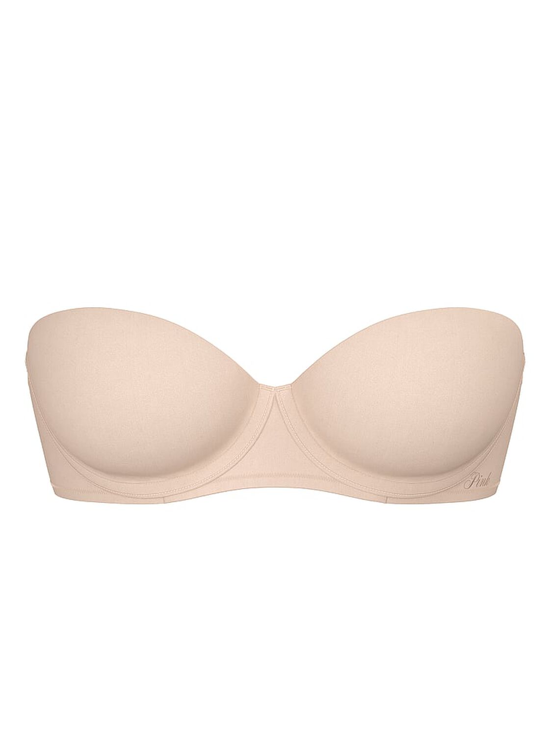 vs Pink Wear Everywhere Wear Everywhere Push-Up Strapless Bra Marzipan 3 of 3 
