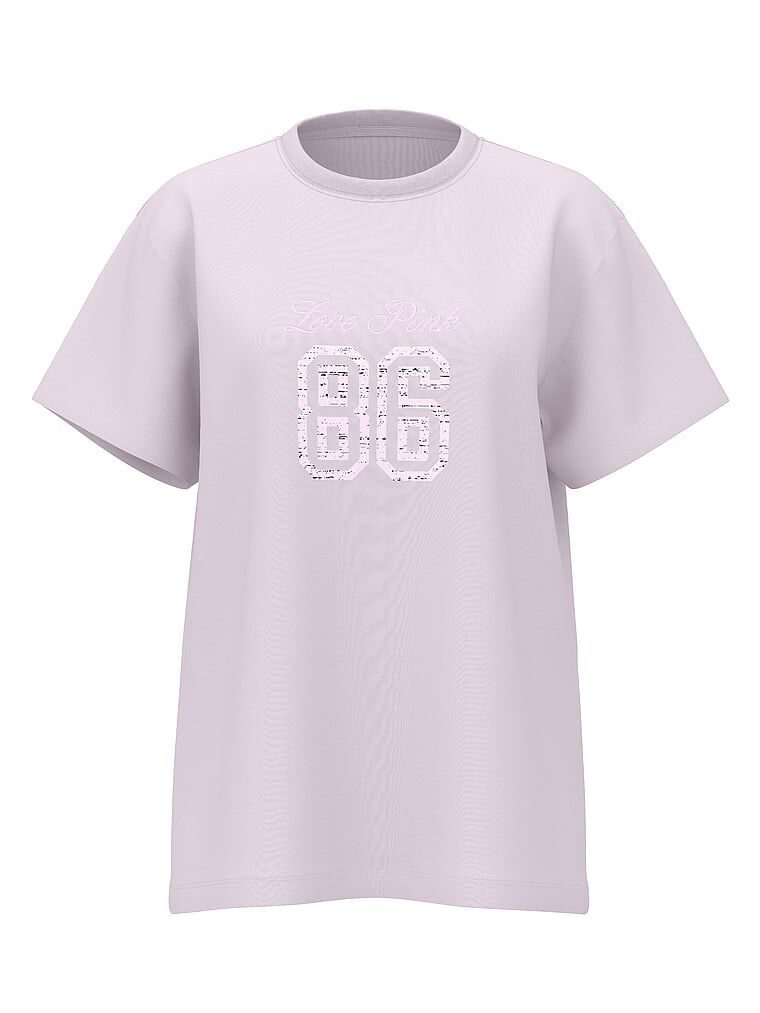 Campus Cotton™ Raglan Tee Pink Tulip M | Victoria's Secret Australia