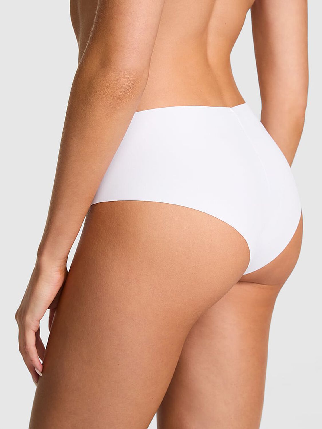 vs Pink No-Show Cheeky Panty White 2 of 3 