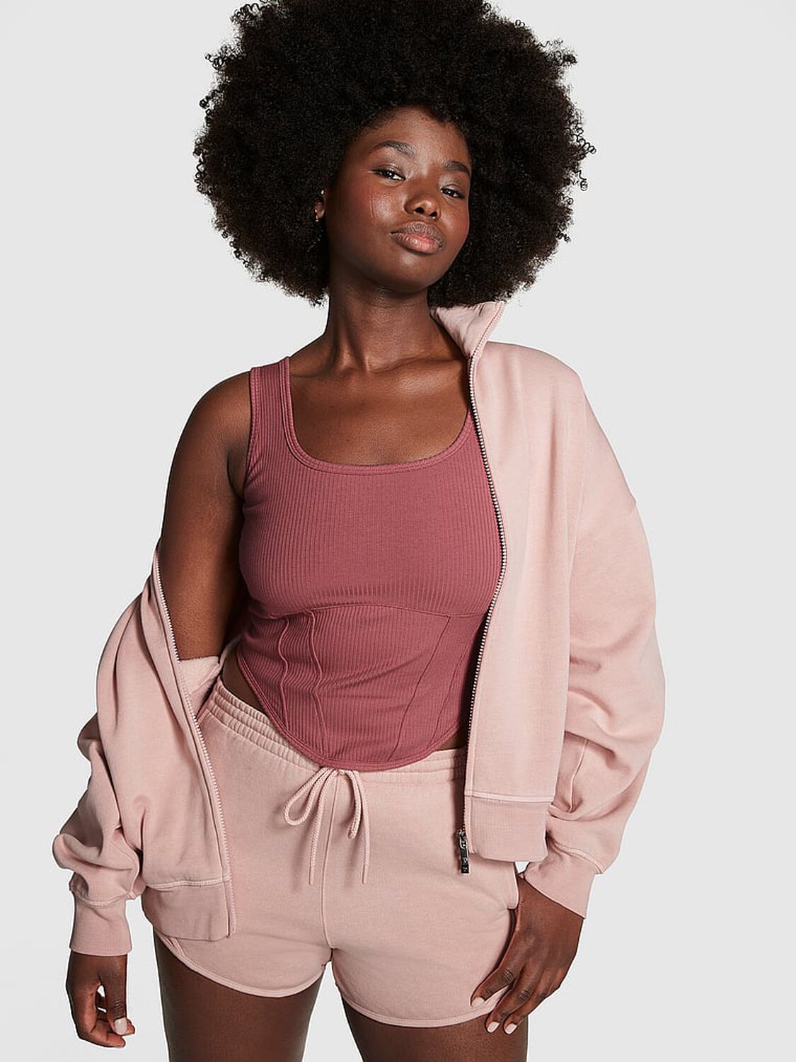 vs Pink Ivy Fleece Full-Zip Sweatshirt 4 of 4 