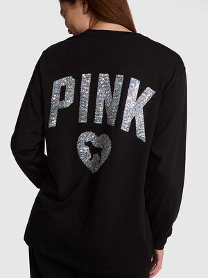 Campus Cotton Bling Long-Sleeve Tee