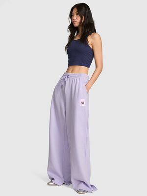 Campus Fleece&trade; Wide-Leg Split-Hem Sweatpants