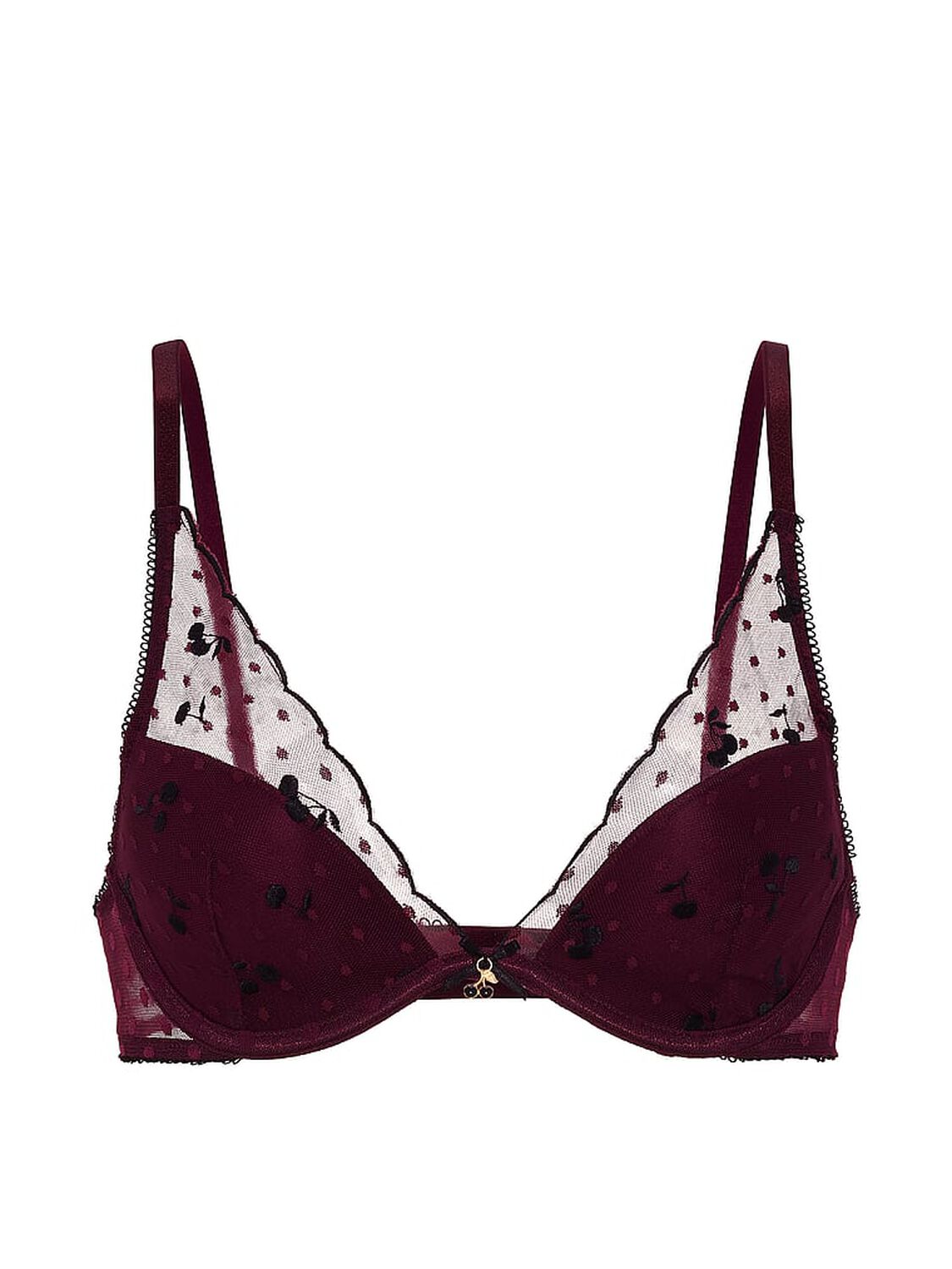 vs Pink PINK Wink&trade; Lightly Lined Plunge Bra Wild Rose 3 of 3 