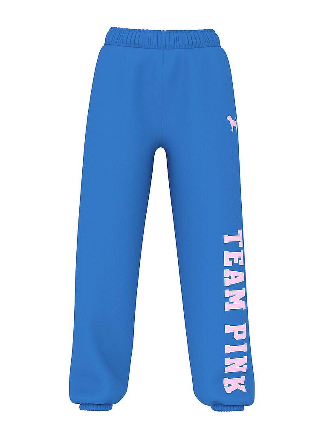 vs Pink Ivy Fleece Campus Sweatpants Limited Edition Blue Charge 3 of 3 