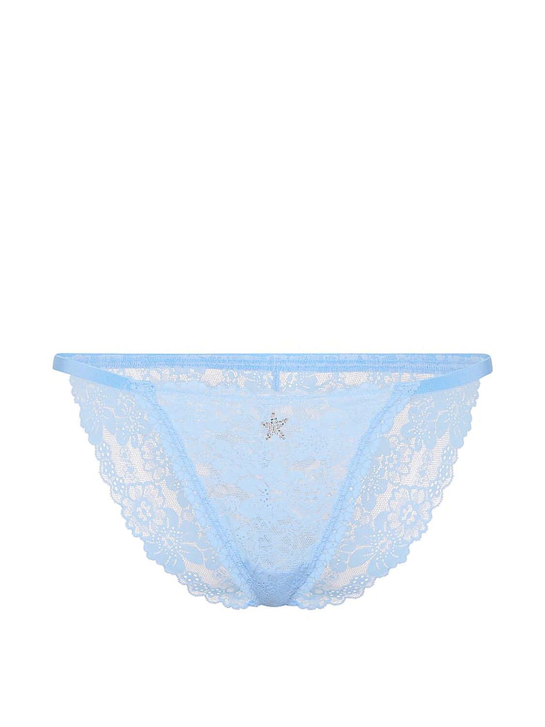 pink Pink PINK Wink&trade; String Bikini Panty Blue Dancer W/ Starfish Graphic 3 of 3 