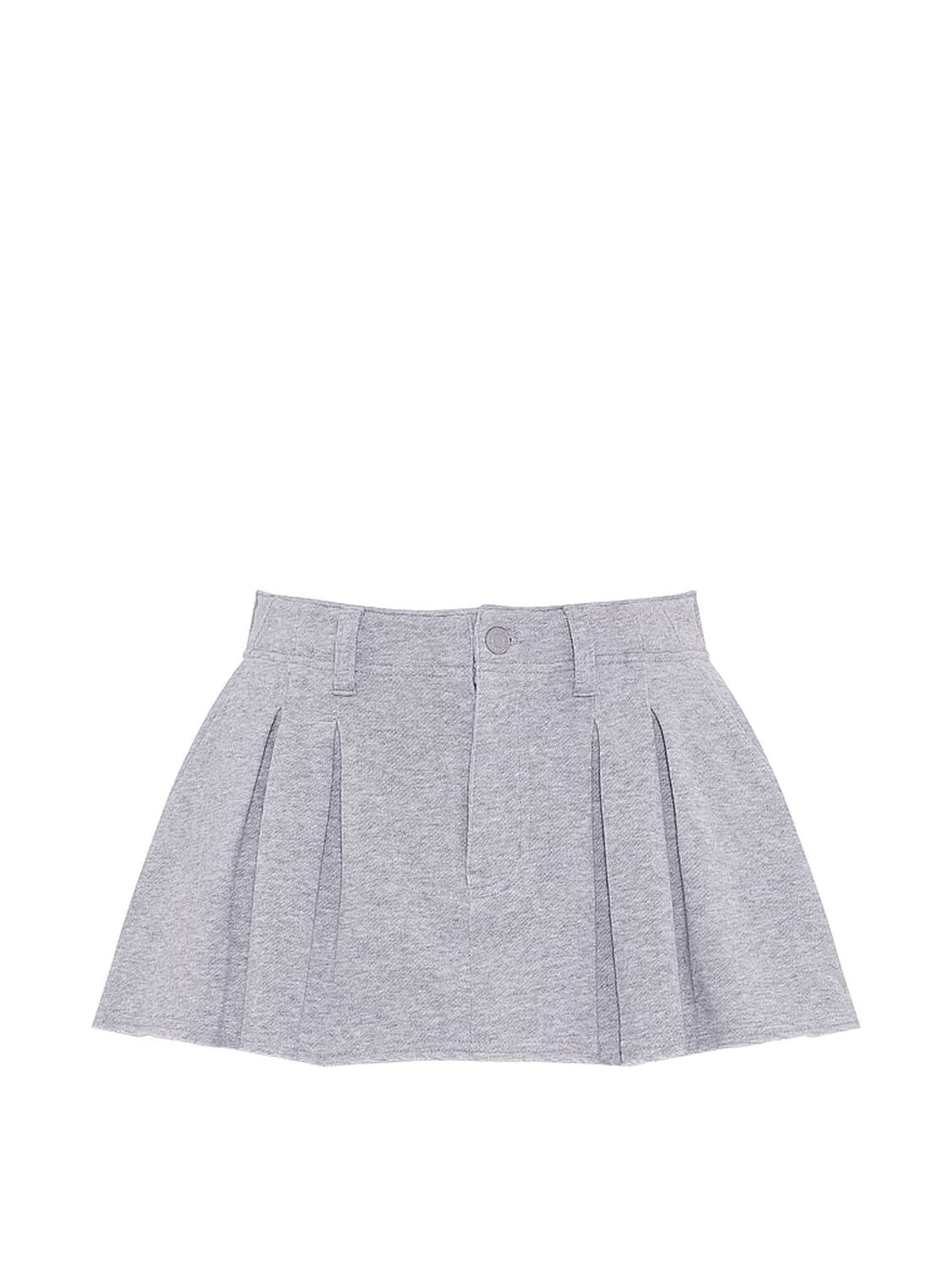 vs Pink Campus Fleece&trade; Pleated Skort Medium Heather Grey 3 of 4 