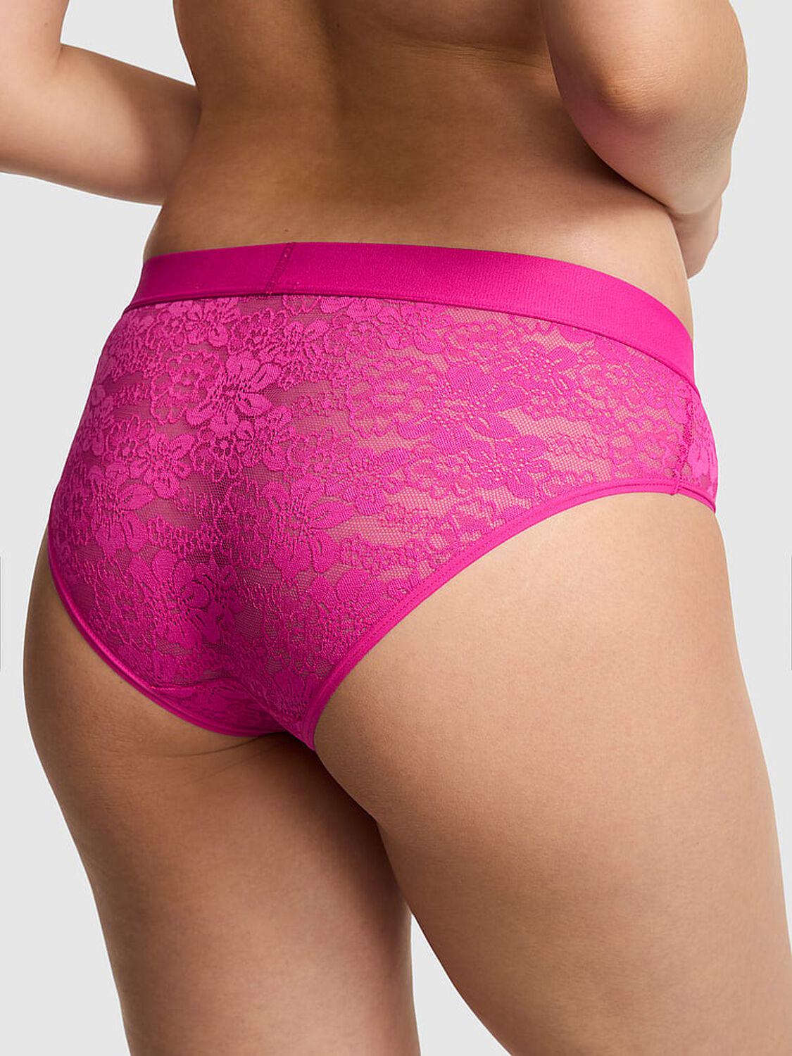 vs Pink Lacie Logo Hiphugger Panty Pink Fire 2 of 3 