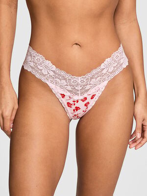 Wink Lace-Trim Thong Panty