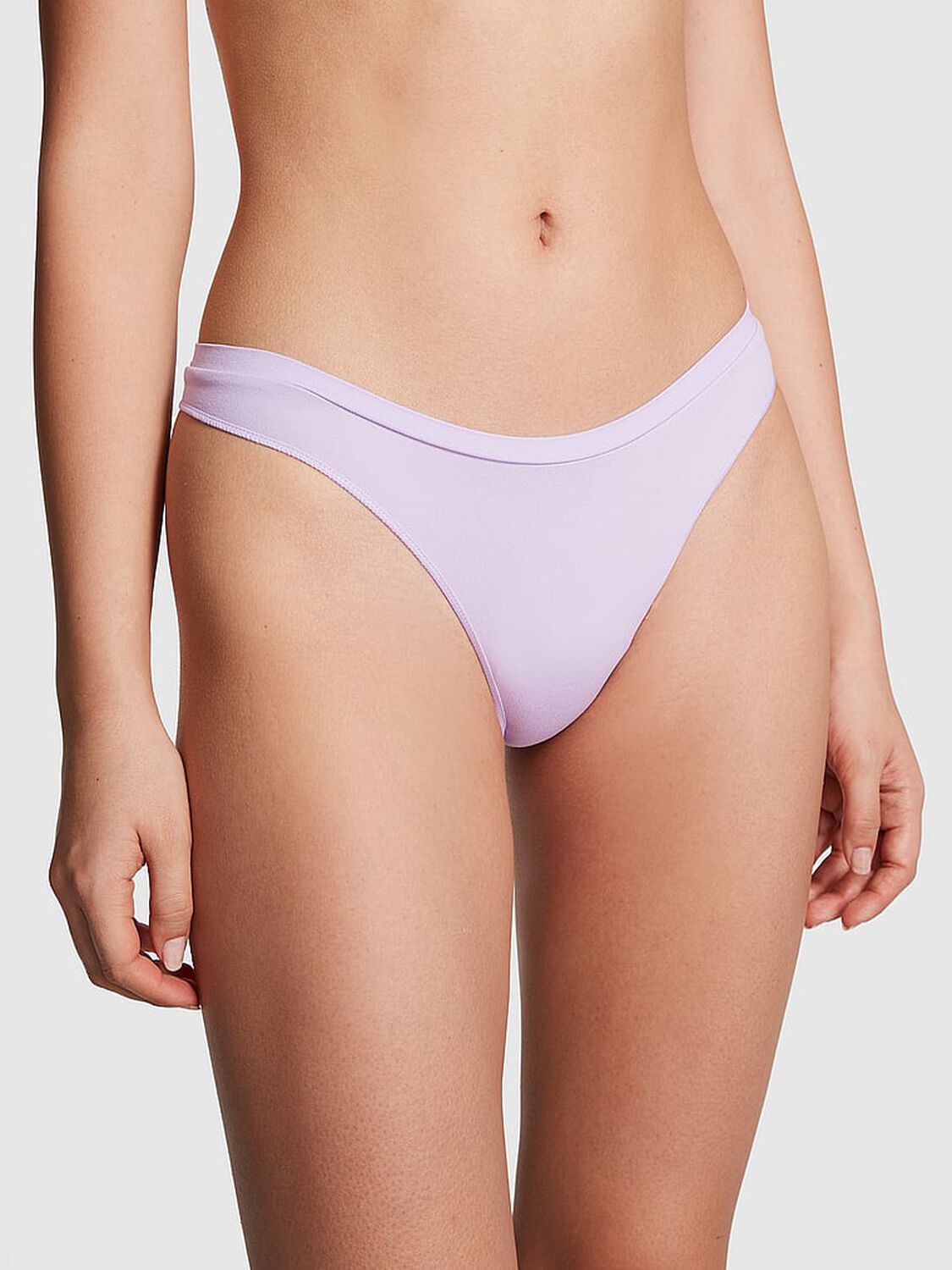 vs Pink Seamless High-Leg Thong Panty 1 of 3 