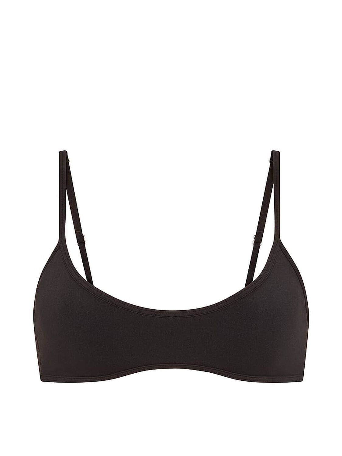 vs Pink PINK Relay&trade; Micro Scoop Bra Pure Black 3 of 3 