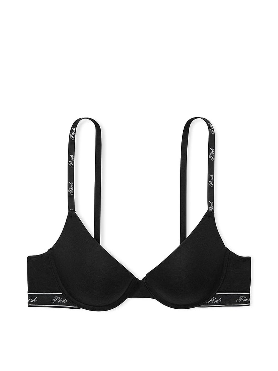 vs Pink Wear Everywhere Wear Everywhere Push-Up Bra Black 3 of 3 