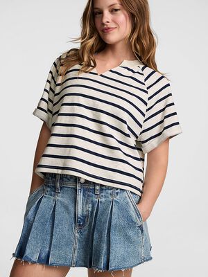 Campus Terry&trade; Short-Sleeve Crew Sweatshirt