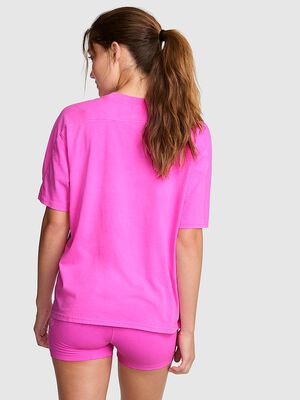 Campus Cotton&trade; V-Stitch Crewneck Boxy Tee