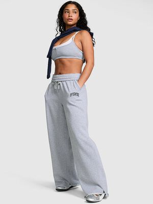 Campus Fleece&trade; Wide-Leg Split-Hem Sweatpants