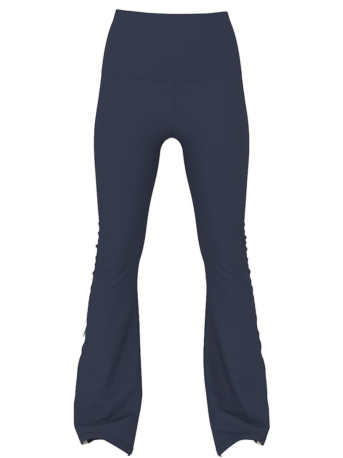 vs Pink All-Day Cotton Foldover Flare Leggings Noir Navy 3 of 3 