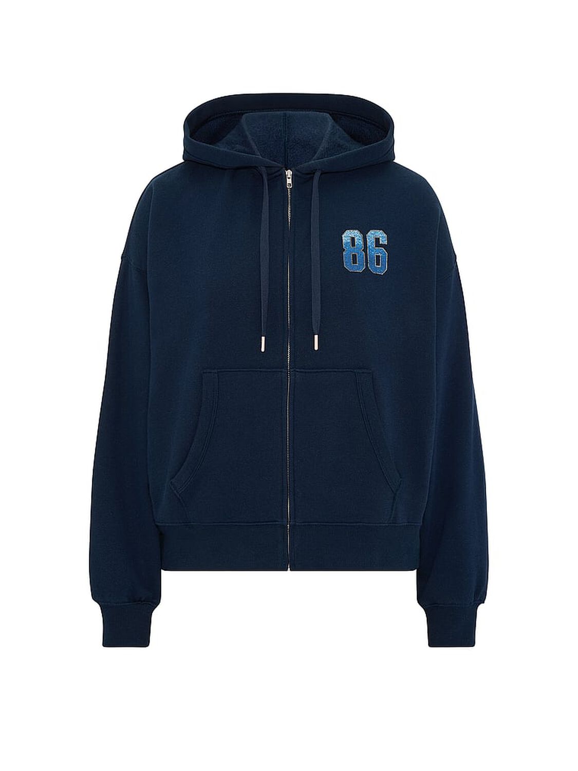 vs Pink Campus Fleece&trade; Full-Zip Hoodie Noir Navy 3 of 4 
