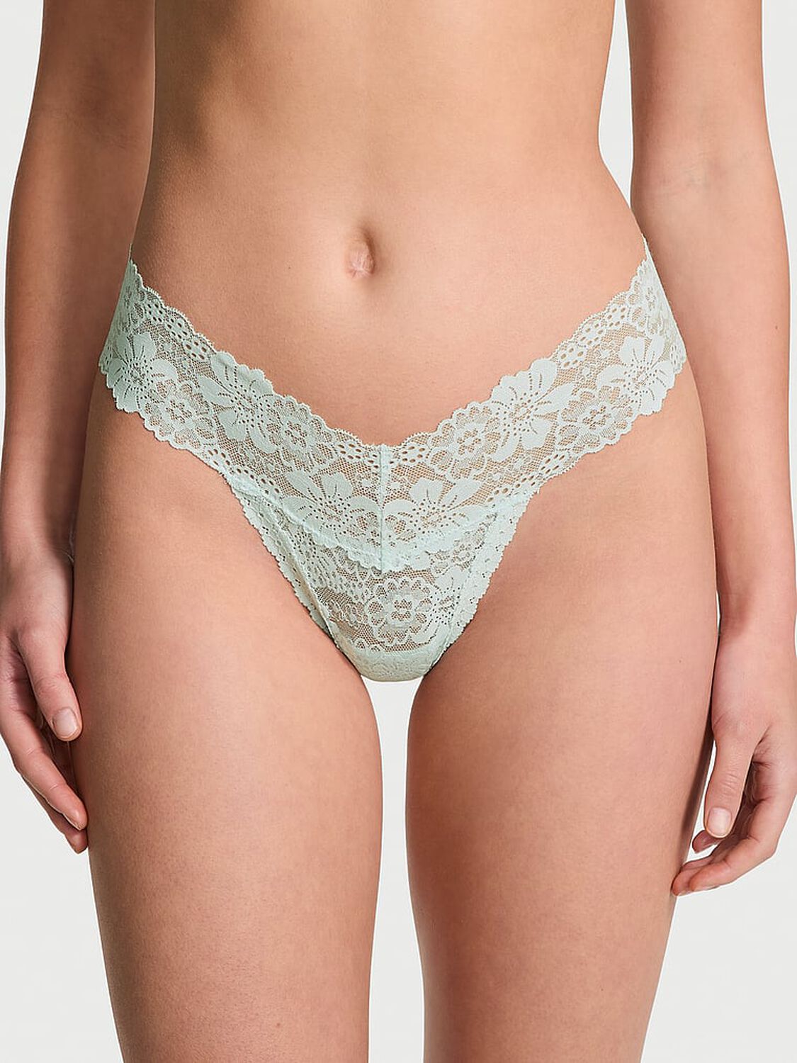 vs Pink Wink Lace Thong Panty Bliss 1 of 2 