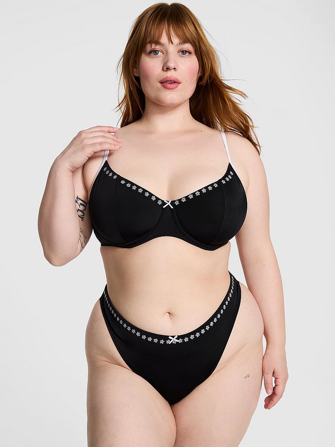 vs Pink By Frankies Bikinis Rosemary Itsy Bikini Bottom Black 2 of 3 