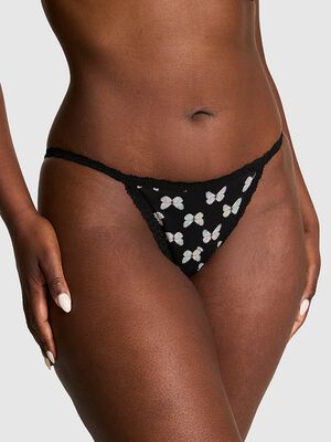 PINK Wink&trade; Lace-Trim String Bikini Panty