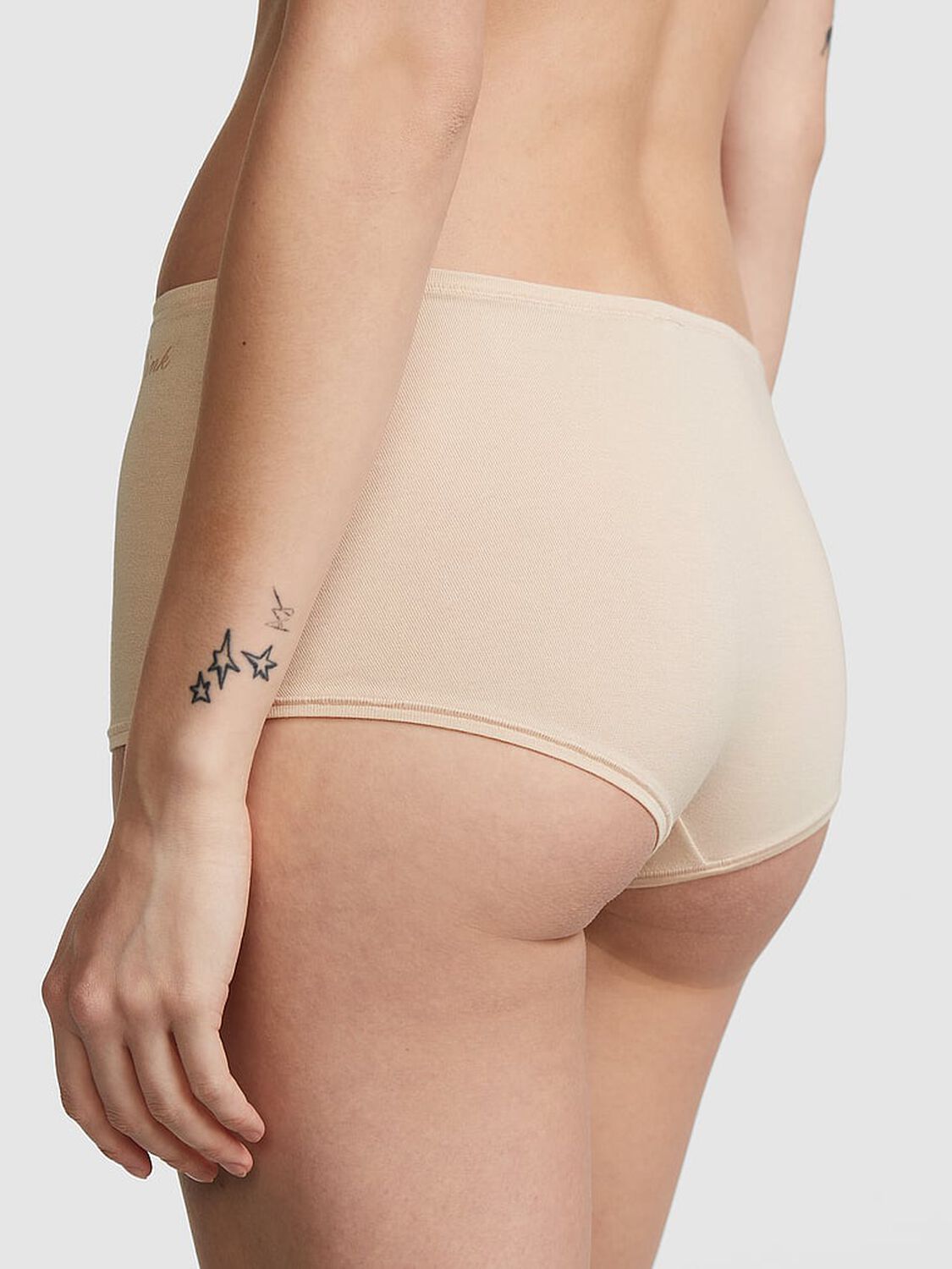 vs Pink Cotton Boyshort Panty Marzipan 2 of 3 