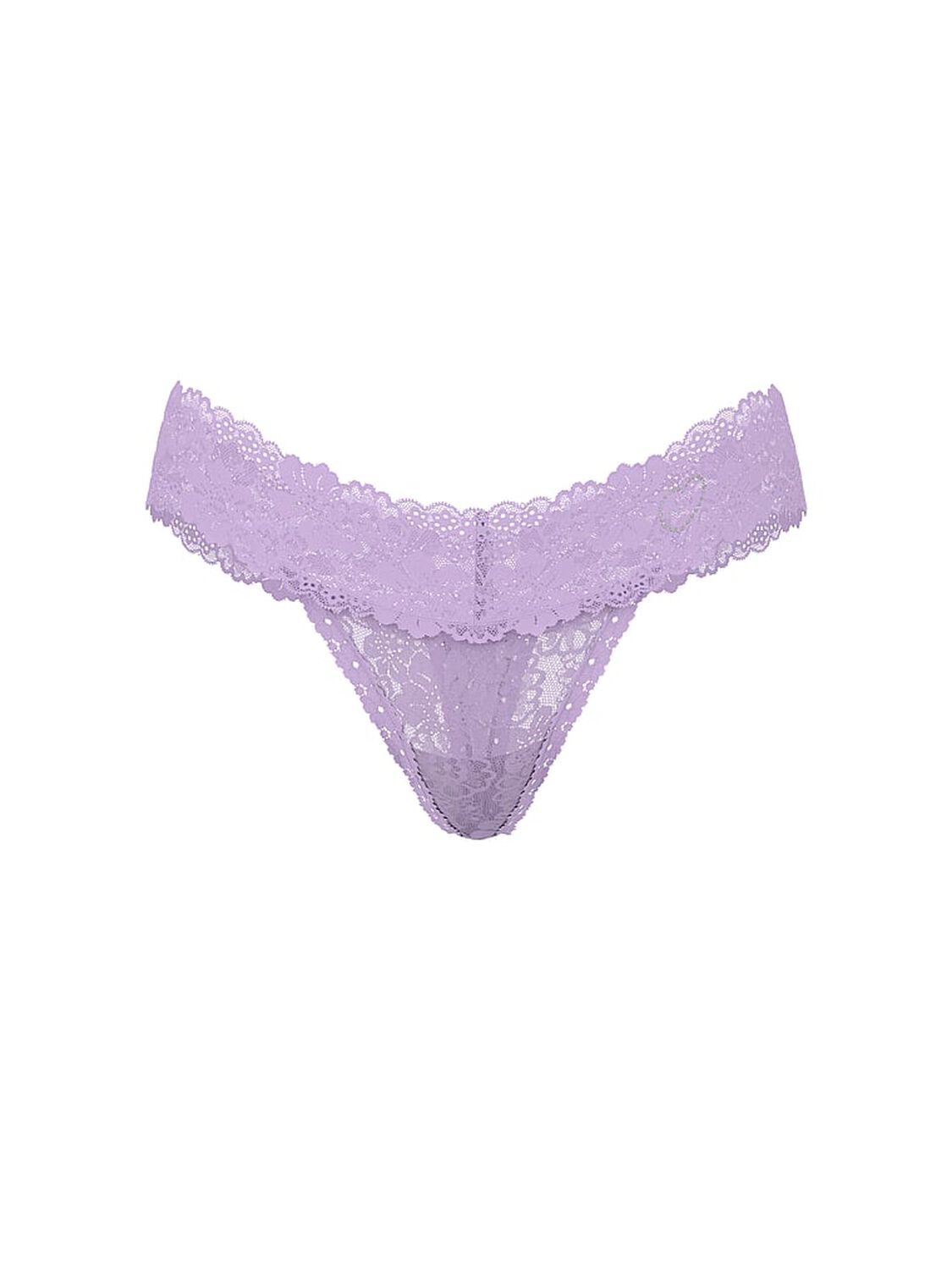 vs Pink Wink Lace Thong Panty Purple Aster 3 of 3 