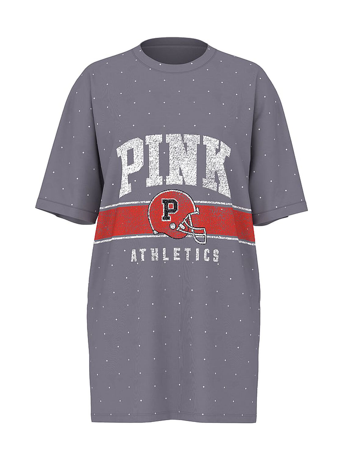 vs Pink Pima Cotton T-Shirt Dress Night Owl Gameday 1 of 2 