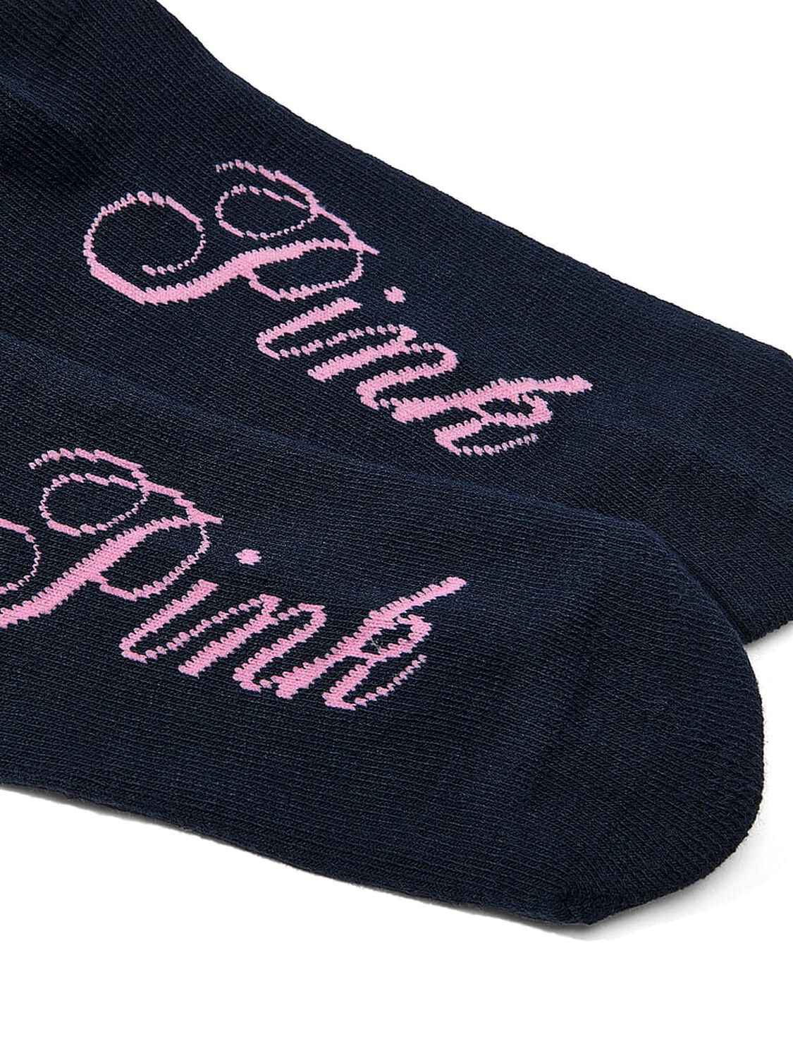 vs Pink 1-Pack Crew Socks Noir Navy 2 of 2 