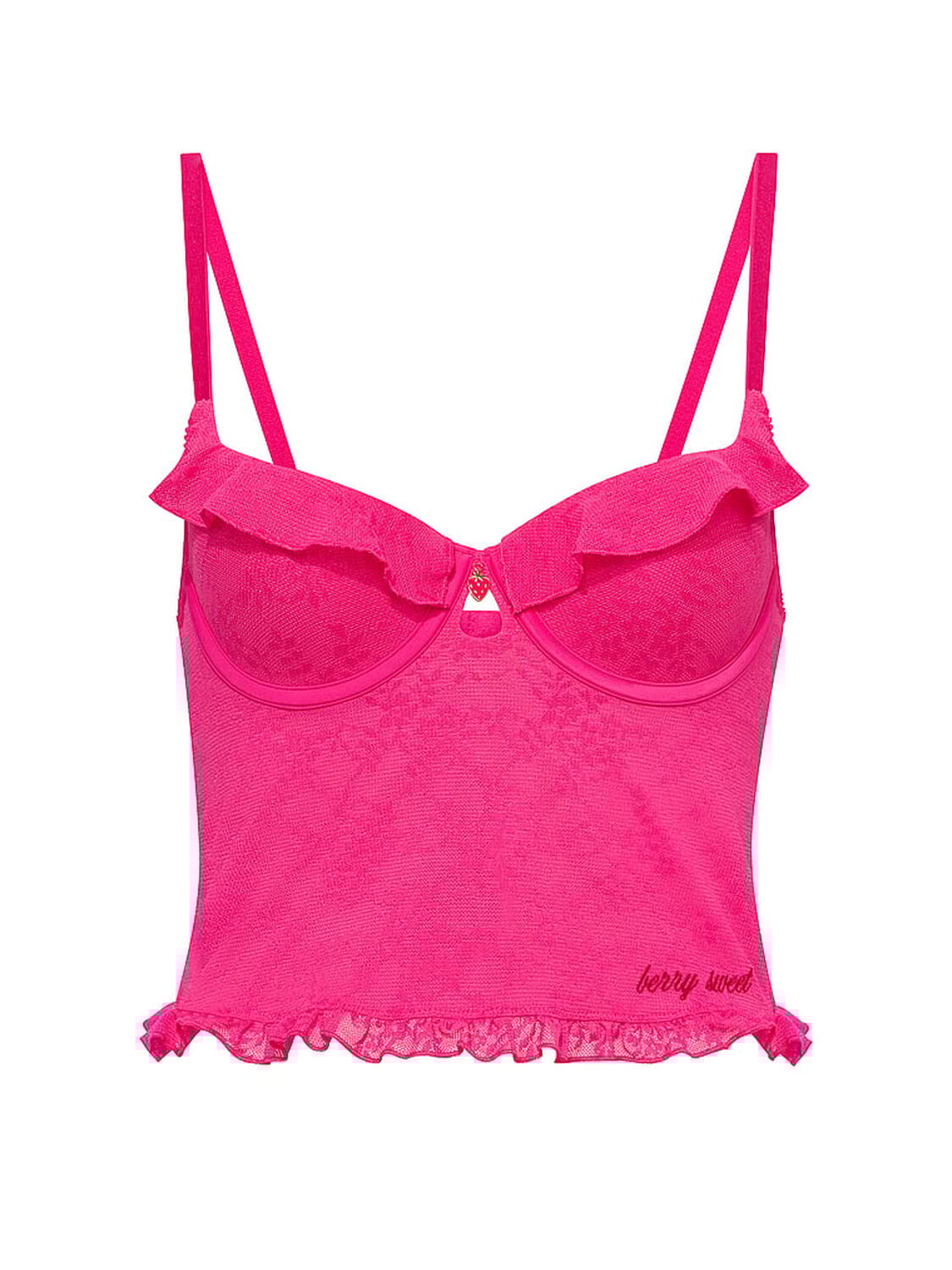 vs Pink Wink PINK Wink&trade; Lightly Lined Scoop Corset Top Hot Stuff 3 of 4 