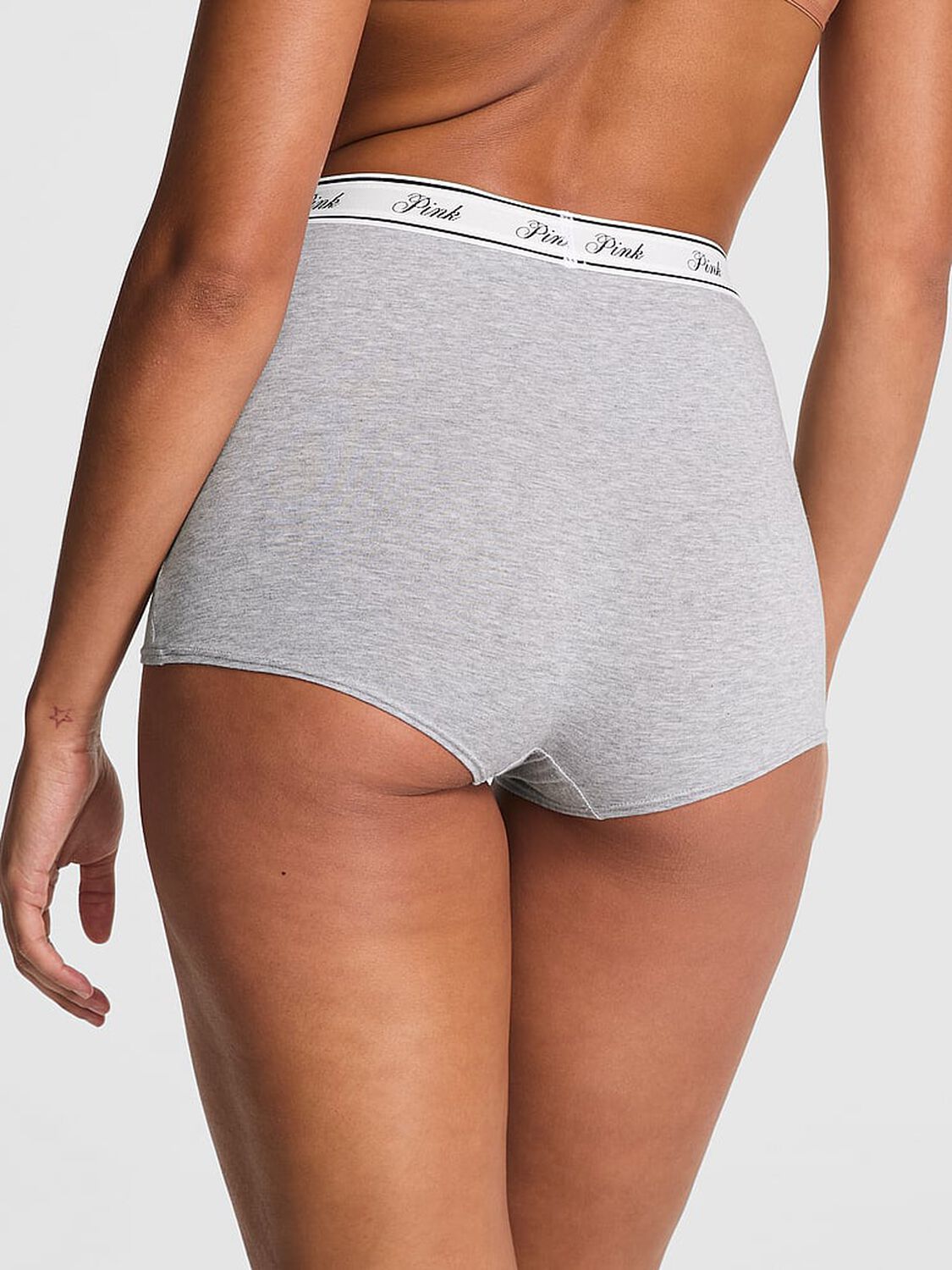 vs Pink Logo Cotton High-Waist Boyshort Panty 2 of 3 