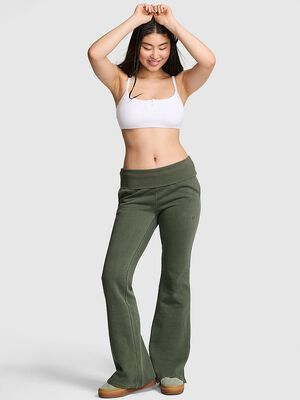 Ivy Fleece Foldover Flare Sweatpants