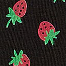 Seamless High-Leg Thong Panty, Black Strawberry Print, swatch