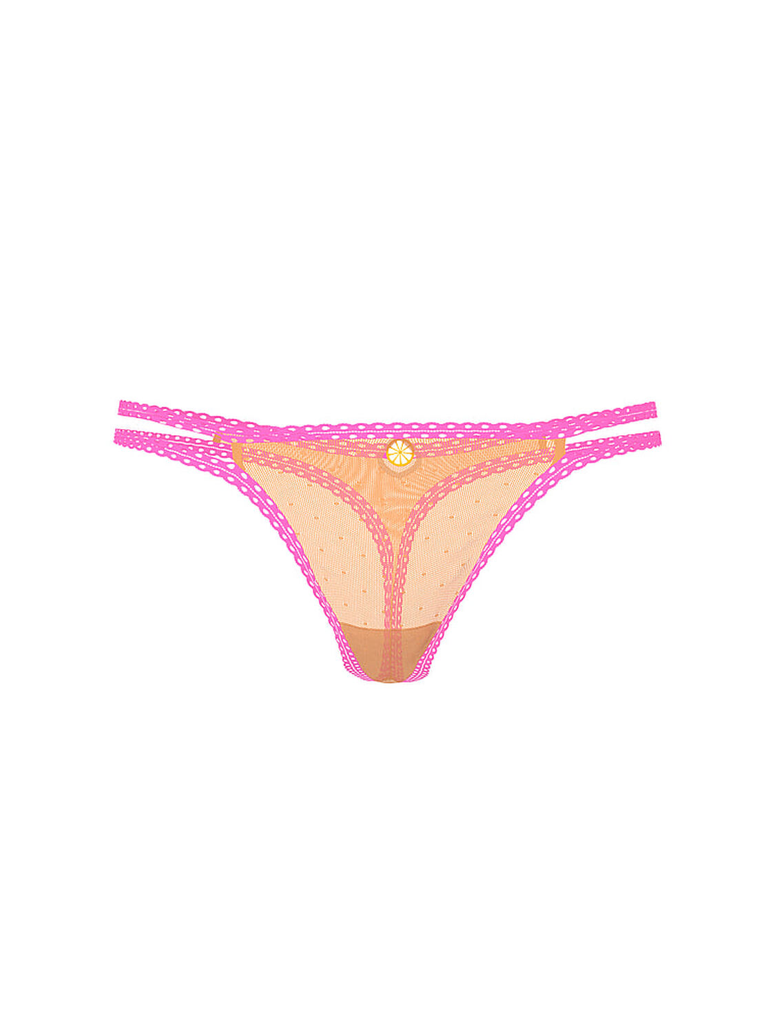 vs Pink Wink Charmed Fruit Strappy Thong Panty Vitamin C And Radiant Rose 3 of 3 