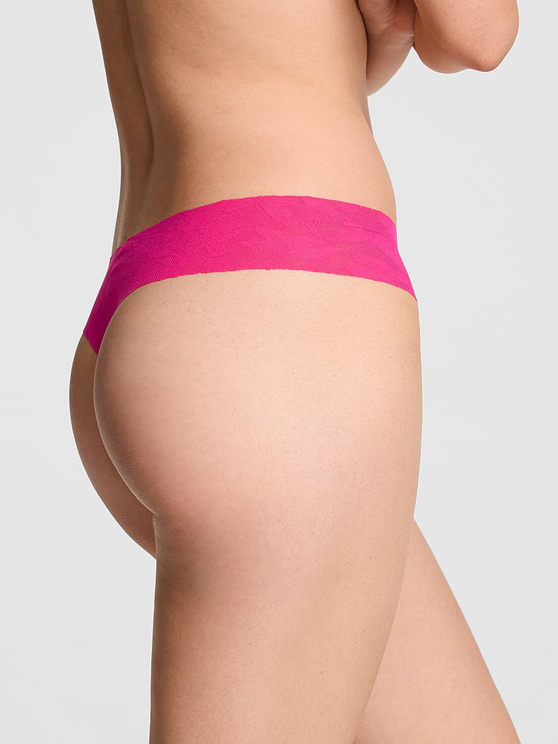 vs Pink No-Show Thong Panty Hot Stuff 2 of 3 