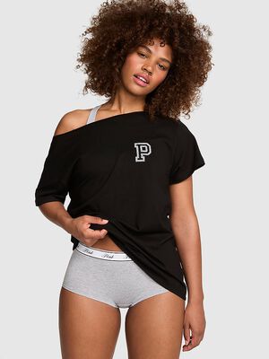 Campus Cotton&trade; Off-The-Shoulder Tee
