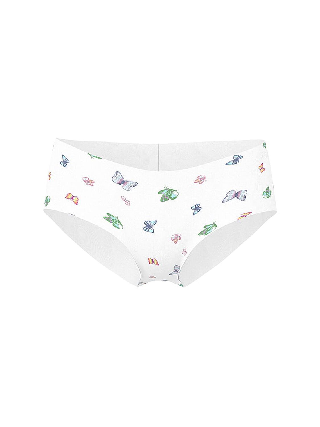 vs Pink No-Show Hiphugger Panty White Multi Color Butterfly 3 of 3 