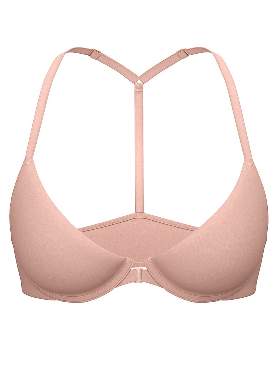vs Pink Wear Everywhere Wear Everywhere Front-Close Lightly Lined Full Coverage T-Shirt Bra Macaron 3 of 3 