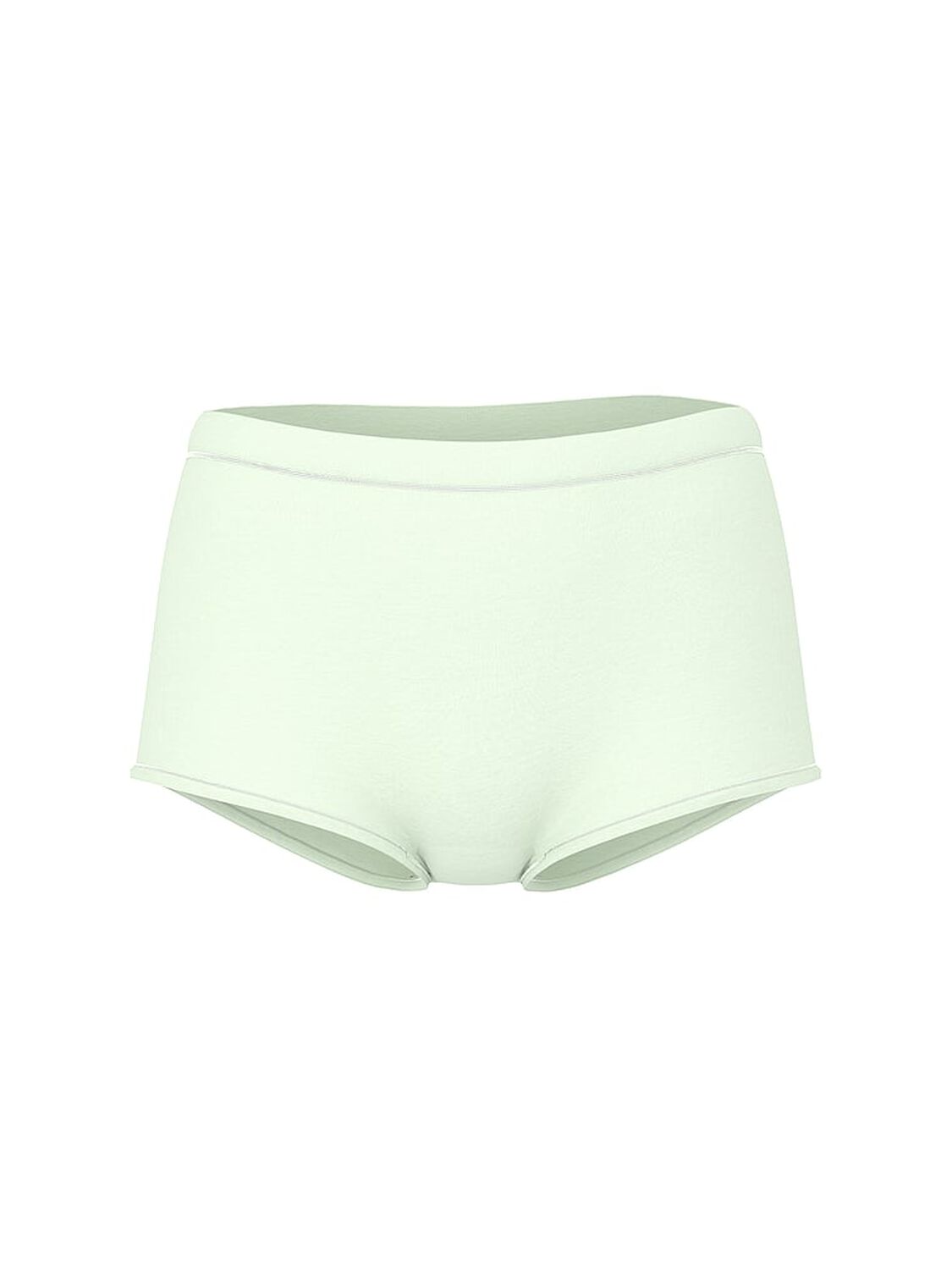 vs Pink Logo Cotton Shine Boyshort Panty Fresh Mint Butt Graphic 3 of 4 