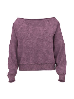 Ivy Fleece Off-The-Shoulder Sweatshirt