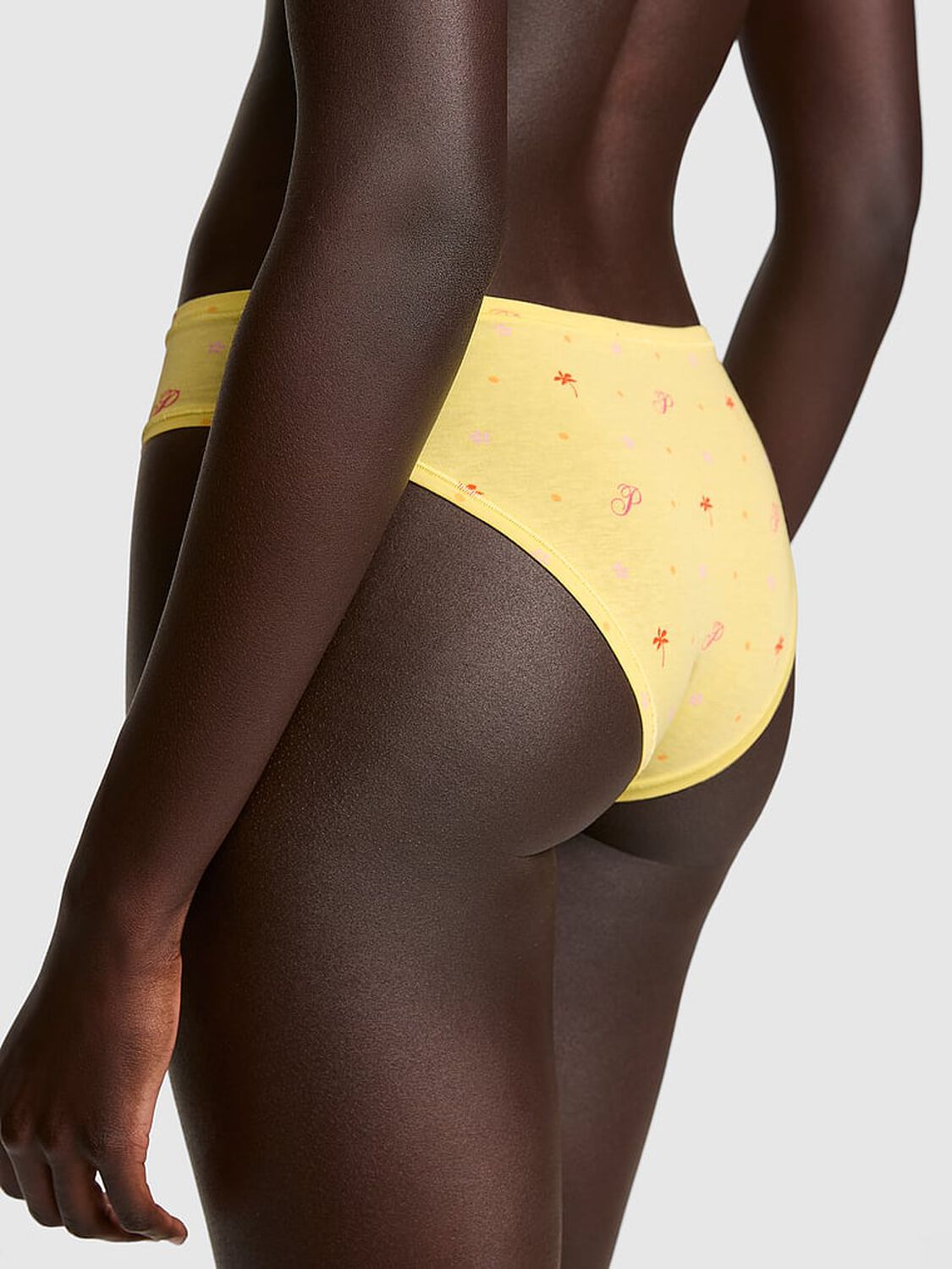 vs Pink Cotton Cheeky Panty Pineapple Ice P Script Floral Print 2 of 2 