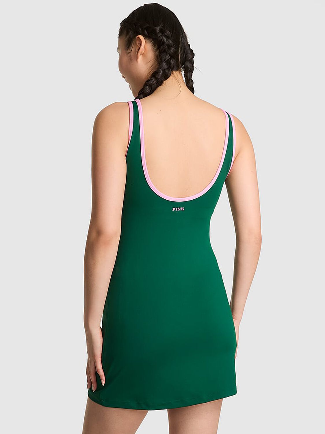 vs Pink Relay Scoop Sport Dress Jaguar Green 2 of 3 