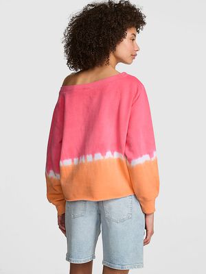 Campus Fleece&trade; Rib Off-The-Shoulder Sweatshirt