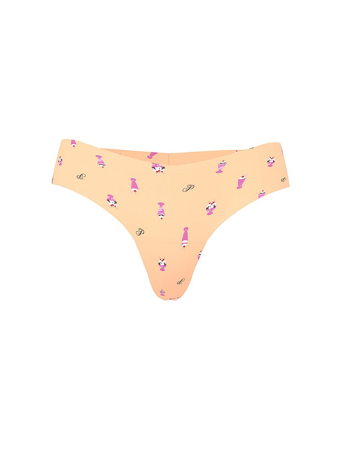 vs Pink No-Show Thong Panty Vitamin C Sundae Print 3 of 3 