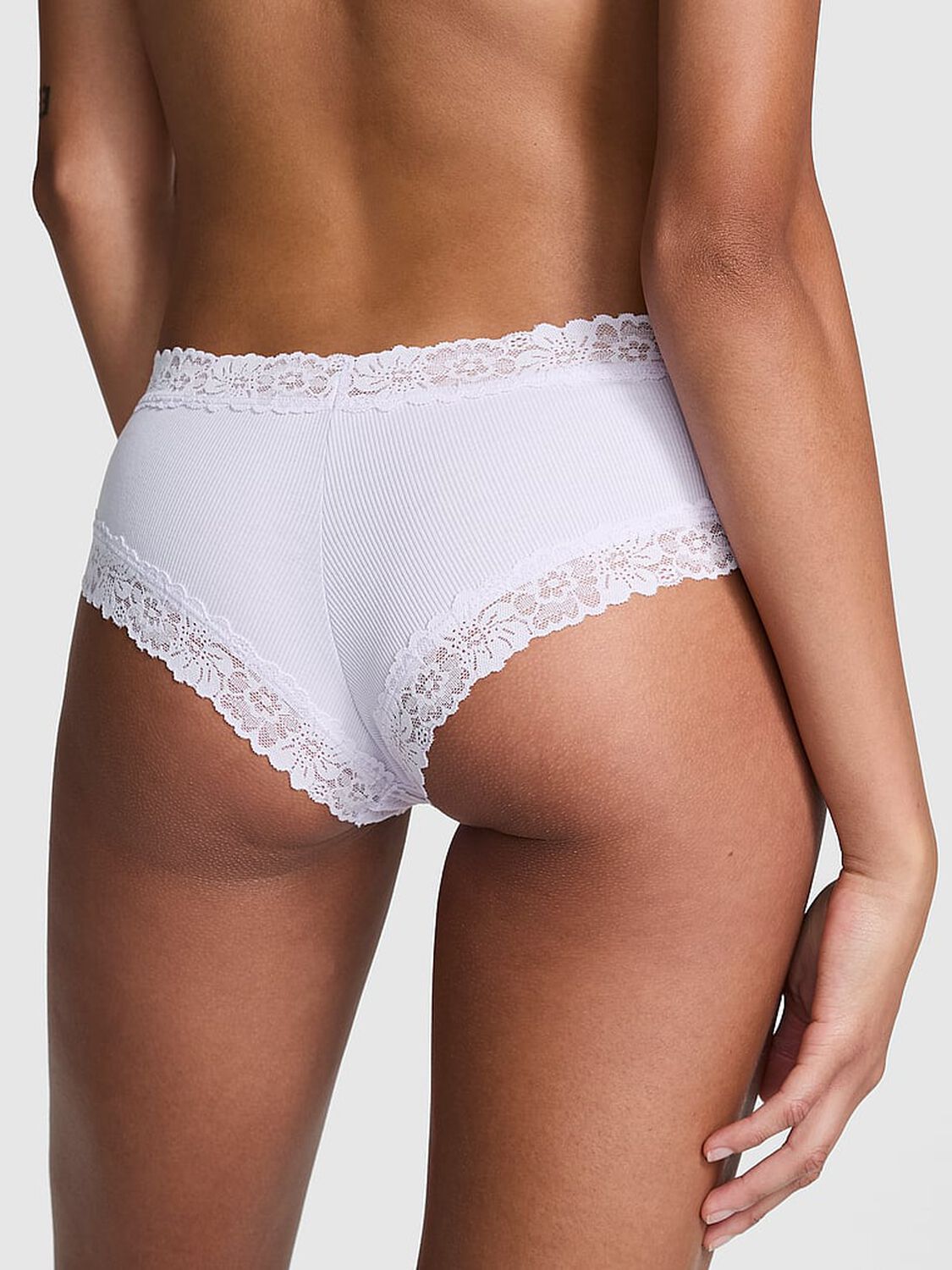 vs Pink Wink Lace-Trim Cheeky Panty Purple Whisper 2 of 3 