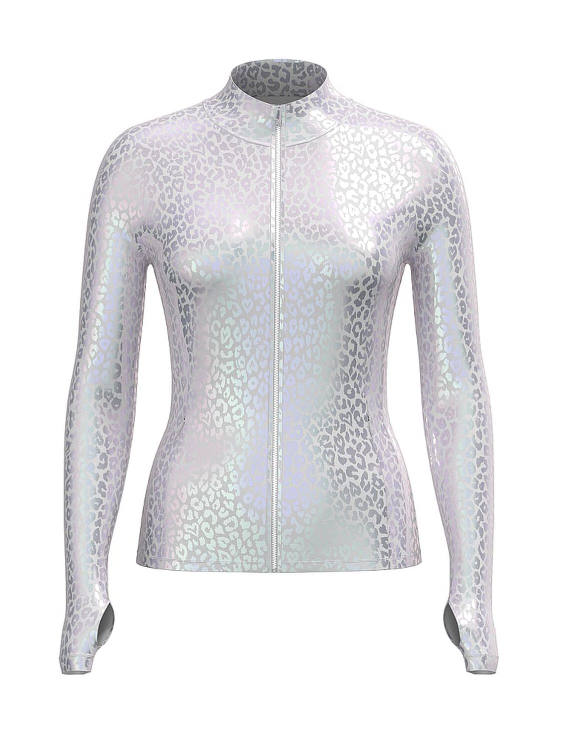 vs Pink PINK Relay&trade; Full-Zip Jacket Dusty Lilac Leo Foil 3 of 3 