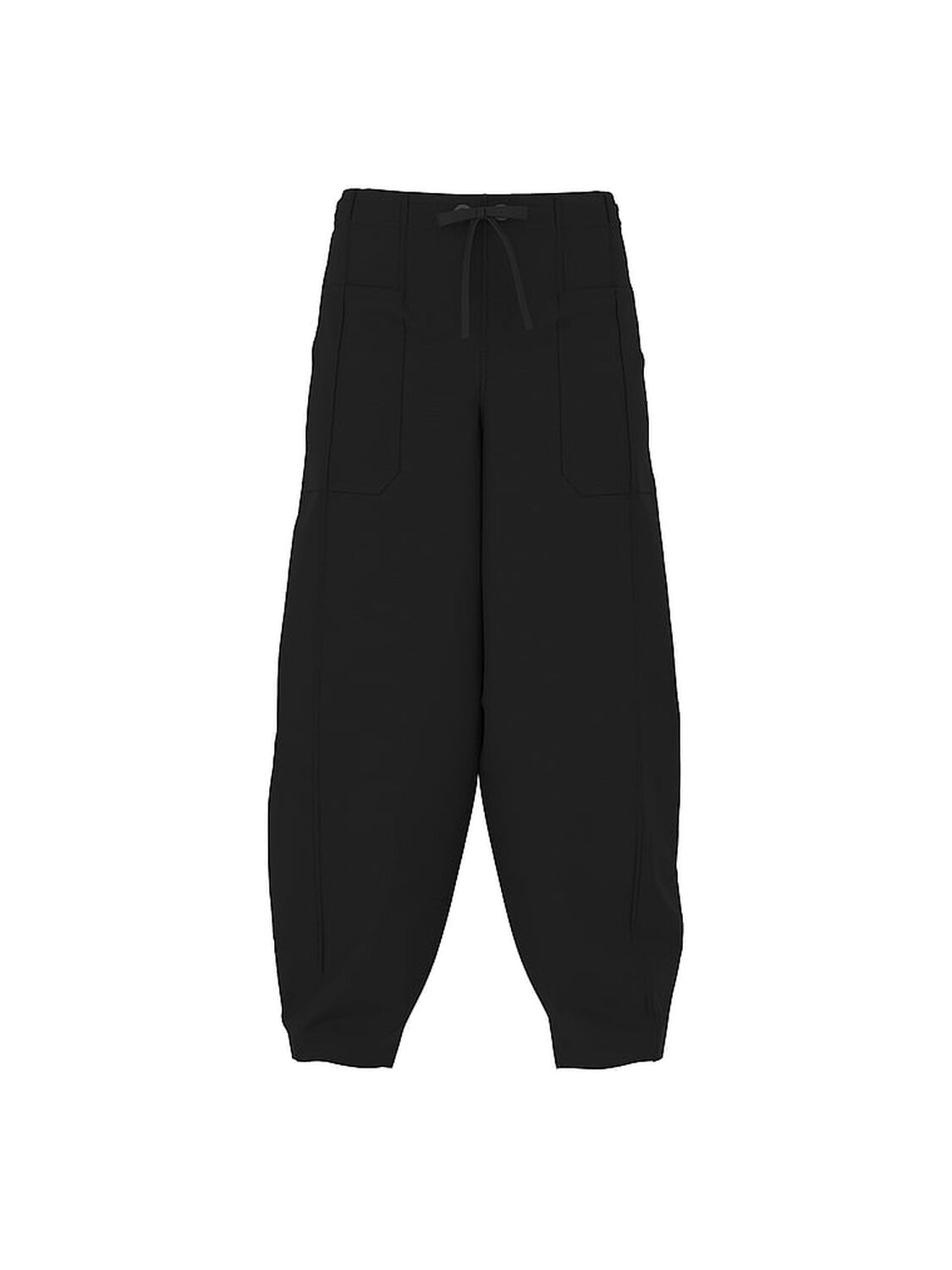 vs Pink Take It Easy Pull-On Barrel Pants Pure Black 3 of 3 