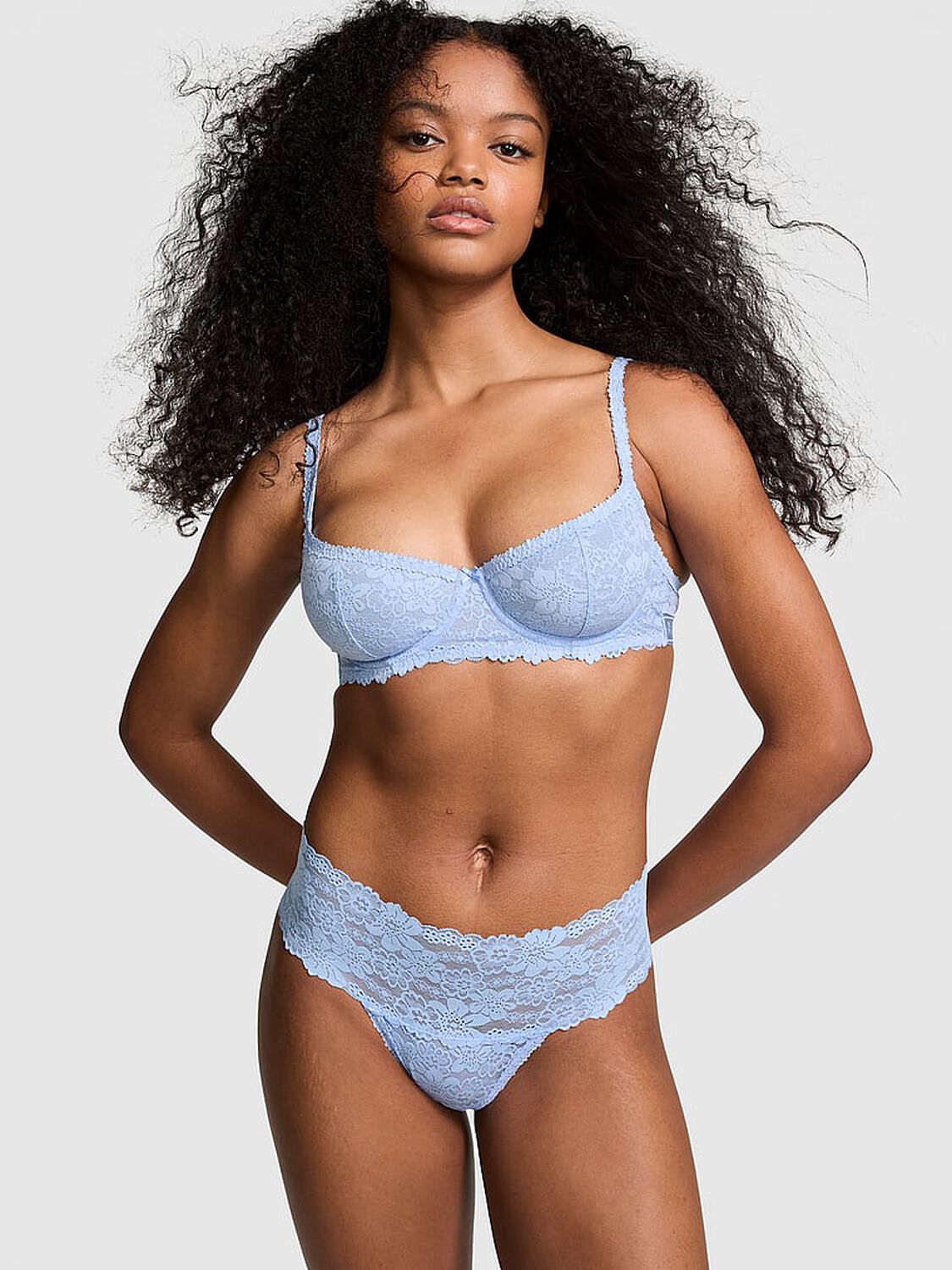 vs Pink Wink Wide-Waist Thong Panty 4 of 4 